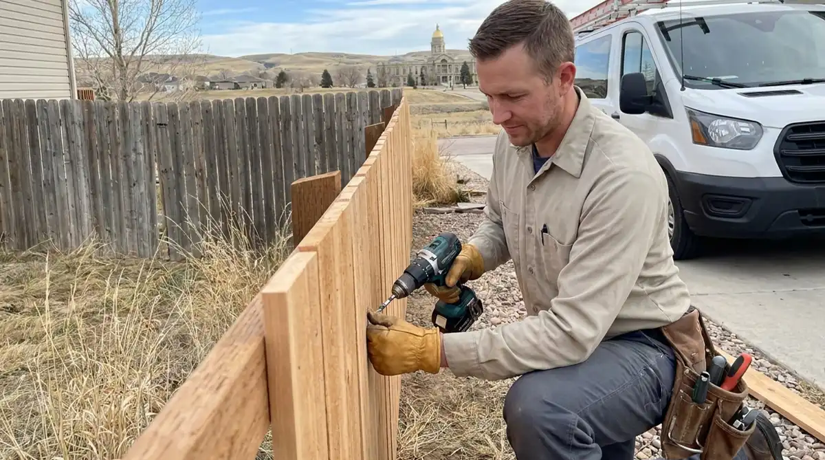 Wyoming fence board repair