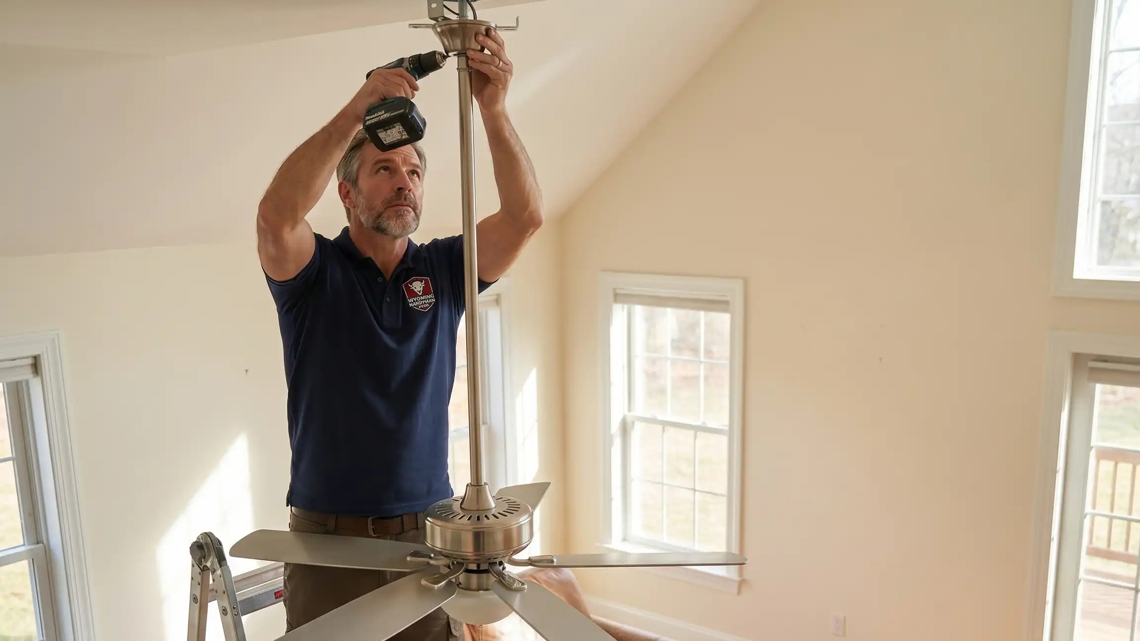 installing a high ceiling fan