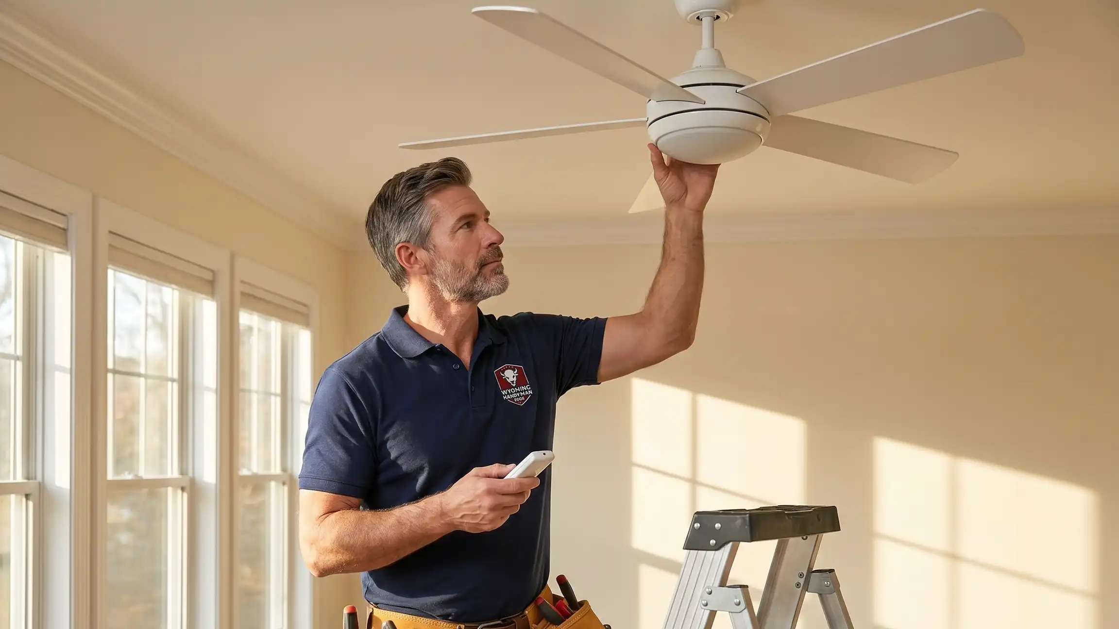 setting up a remote control for a ceiling fan